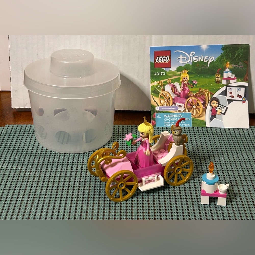 LEGO Set #43173 Disney Princess Aurora’s Royal Carriage-62 pcs Complete Retired